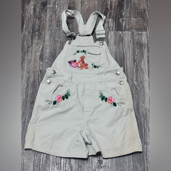 Vintage Disney Winnie The Pooh (Tigger) Overalls Sz 7/8 - Picture 1 of 7